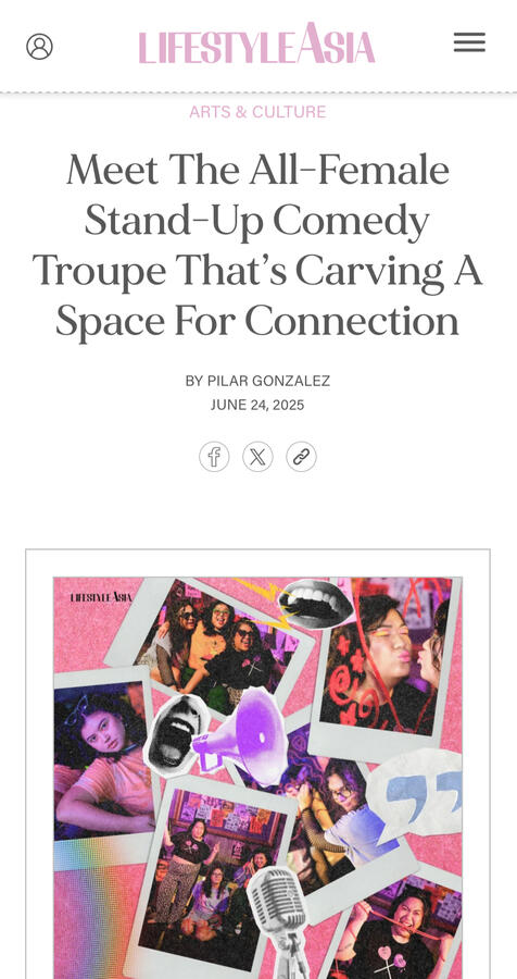 Meet The All-Female Stand-Up Comedy Troupe That’s Carving A Space For Connection by Lifestyle Asia
