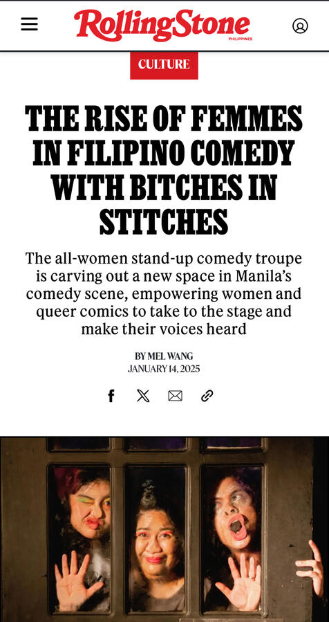 The Rise of Femmes in Filipino Comedy With Bitches in Stitches by Rolling Stone Philippines