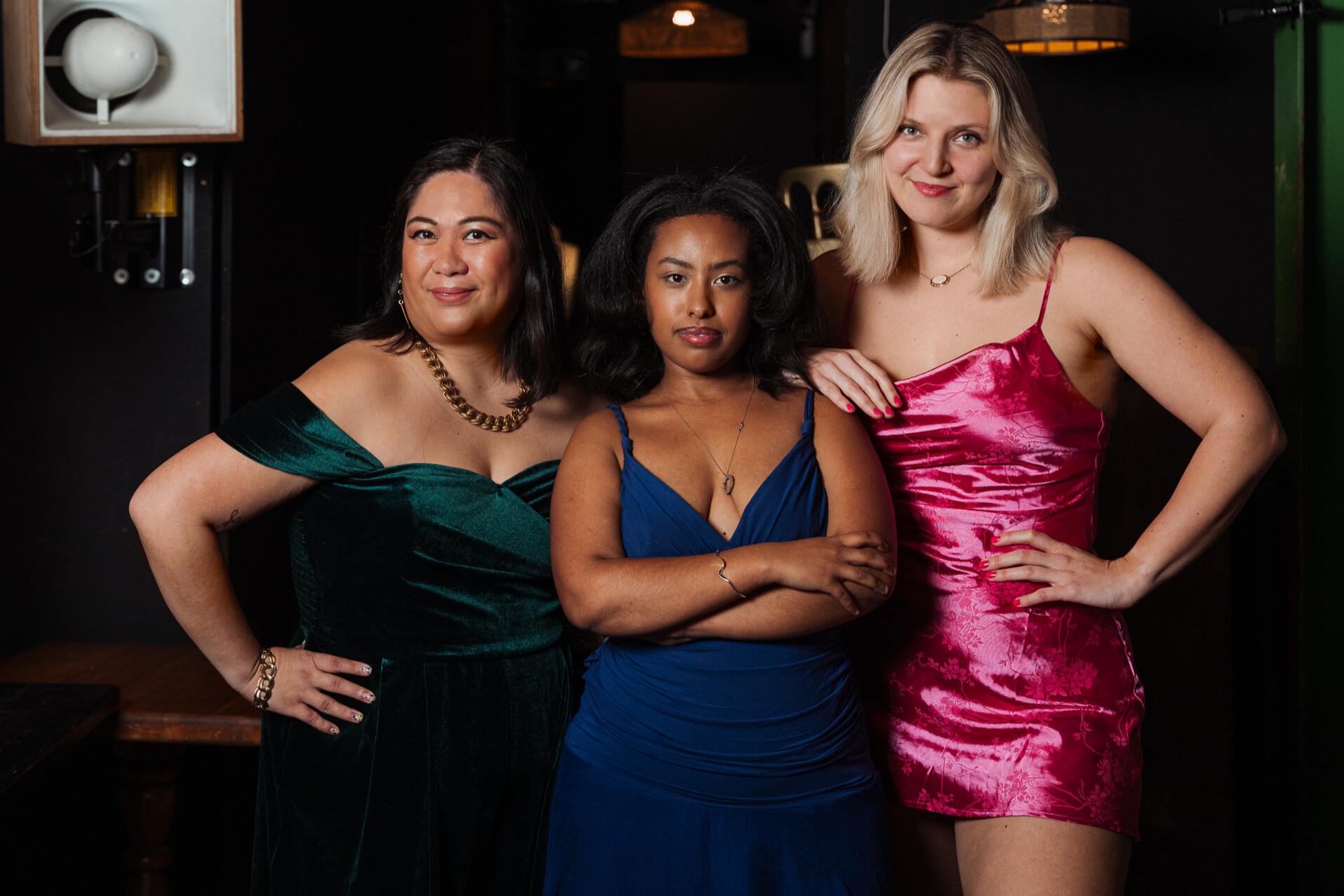 Bitches in Stitches: International All-Femme Stand-Up Comedy Community Bitches in Stitches UK - Fran Ayala-Rock, Arie David, and Natalia Schwartz